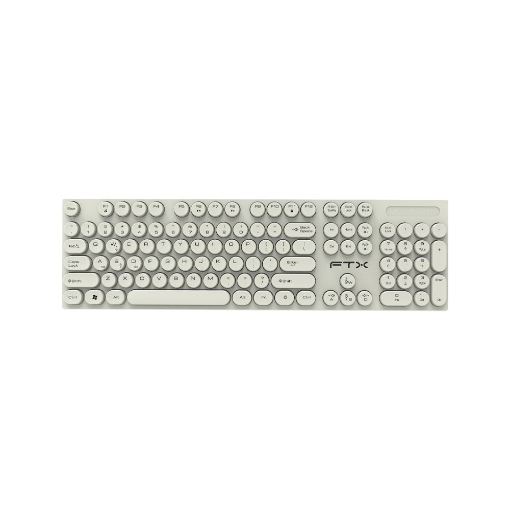 TECLADO FTX USB FTXK22 NUMERICO/PORTUGUES/POP/BLANCO