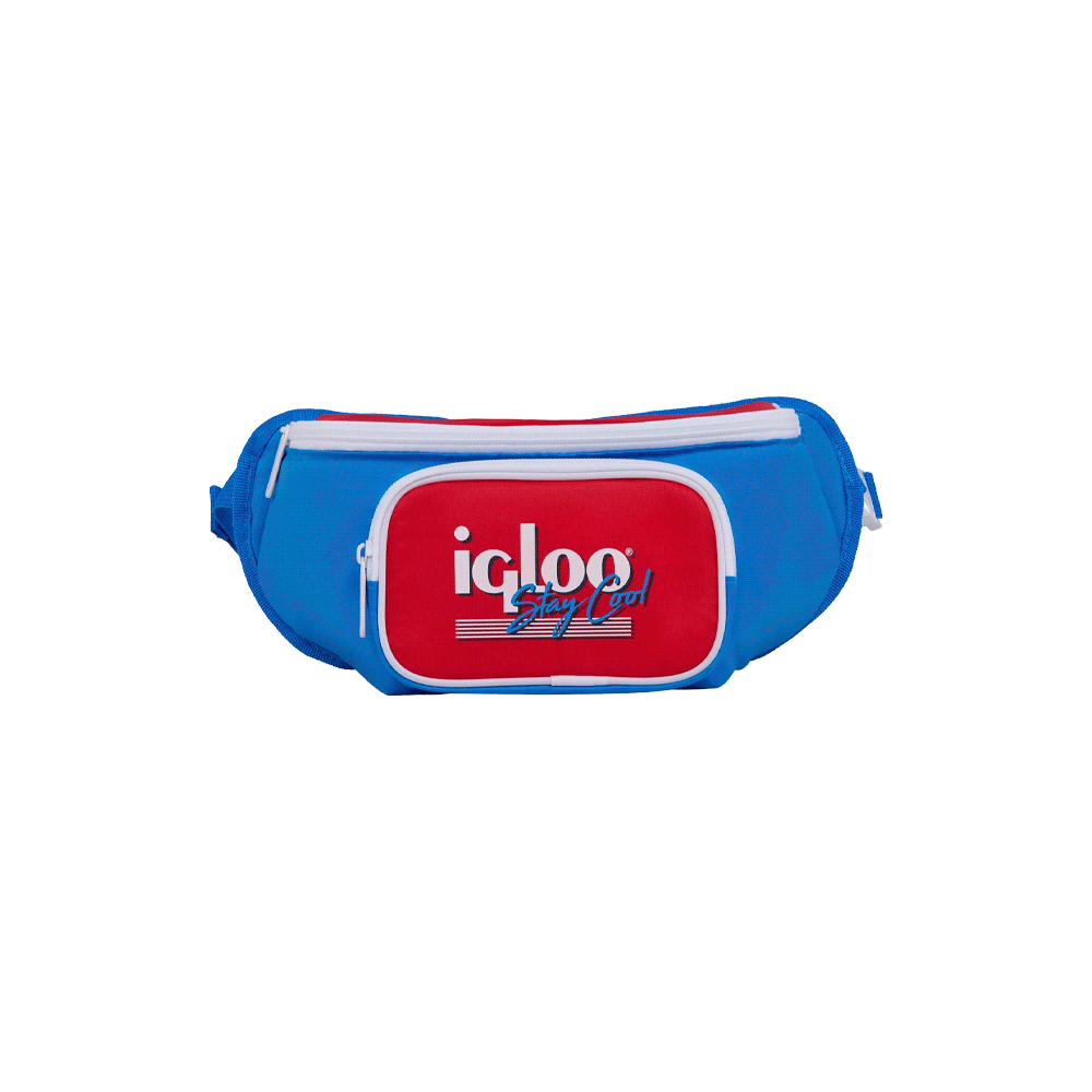 BOLSA TERMICA IGLOO 3 LATAS FUNNY PACK RETRO AZUL 63079