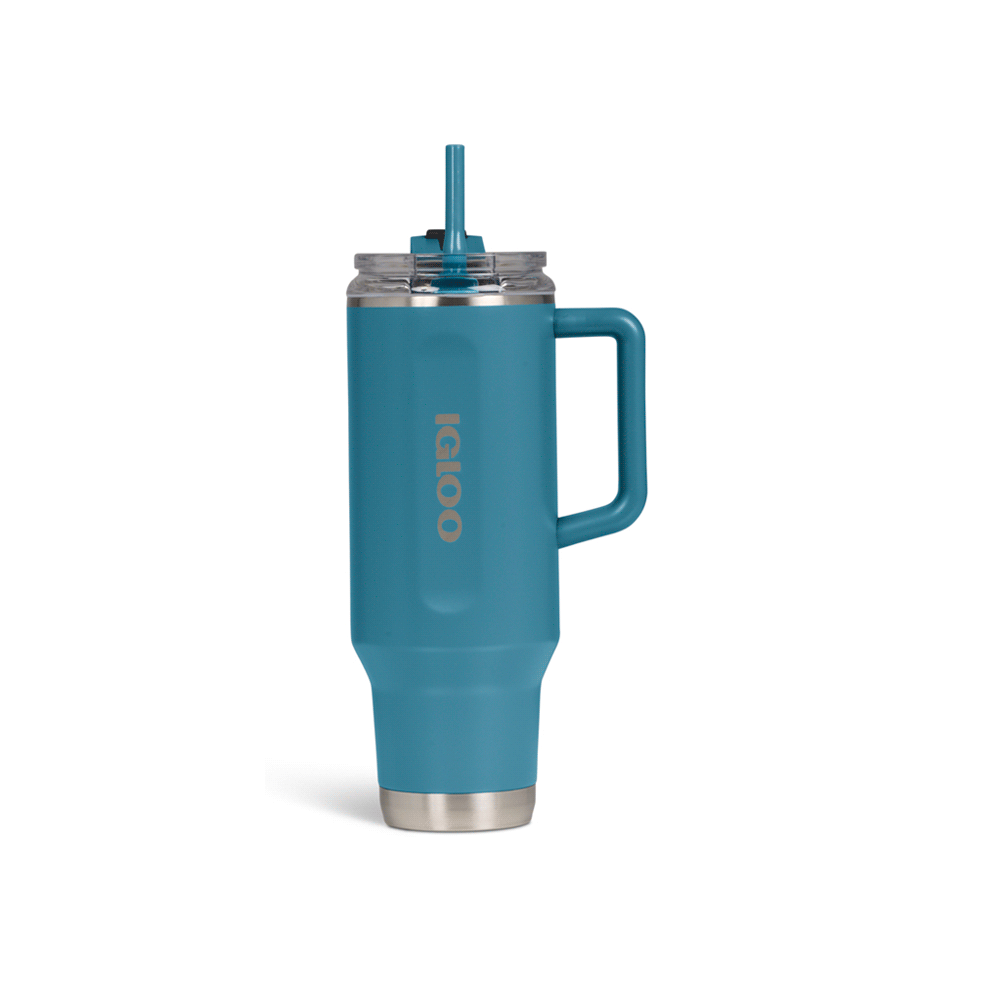 VASO TERMICO IGLOO 1.2 LITROS AZUL MODERNO C/PAJITA 71228