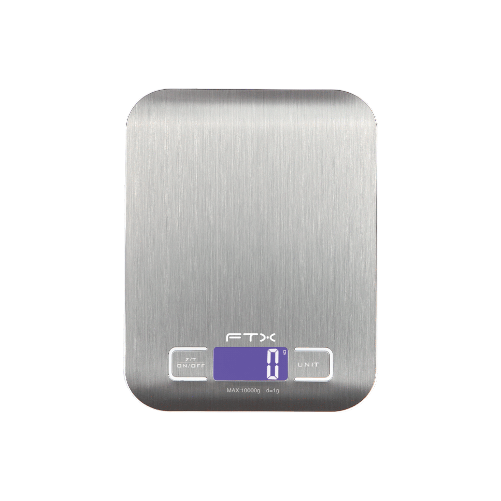 BALANZA DE COCINA FTX DIGITAL 10KG PLANA GRIS KS-101