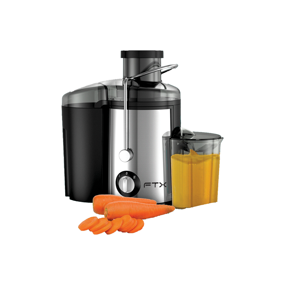 EXTRACTOR DE JUGO FTX 1000W 1.2L 220V/ 2 VELOCIDADES NEGRO/ACERO INOXIDABLE J-L1