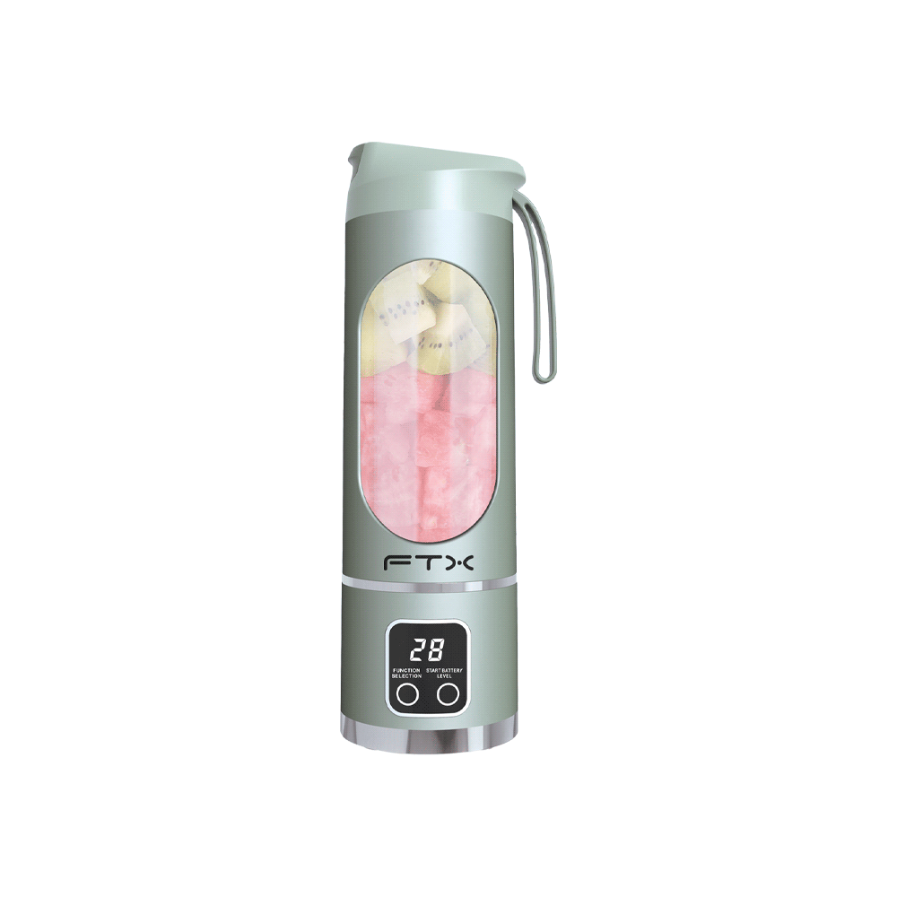 LICUADORA PORTATIL FTX 25W RECARGABLE 3 FUNCIONES VERDE PB-GR