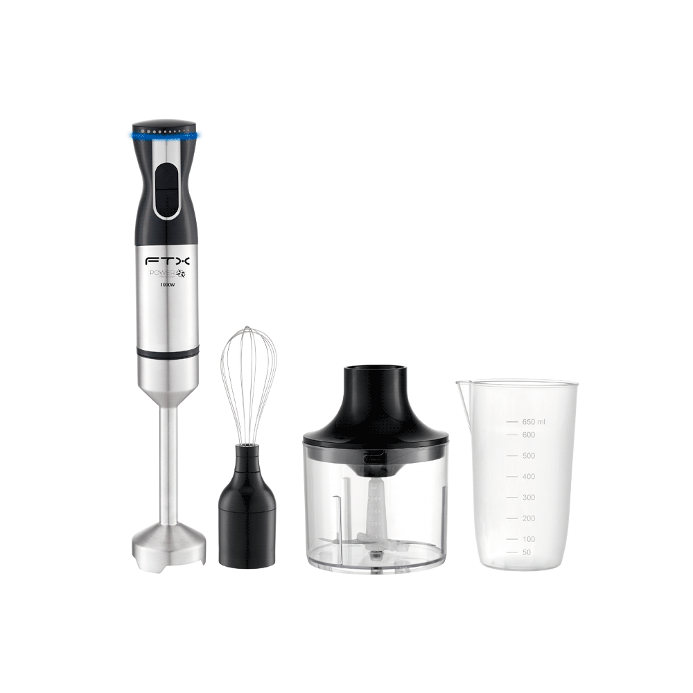 MIXER DE ALIMENTOS FTX 1000W 220V 3 EN 1 CON VASO INOX HB2-01