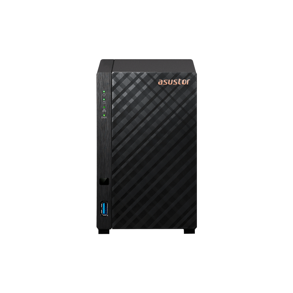 ALMACENAMIENTO NAS ASUSTOR AS1202T QC 1.7/2BAY/1G/2.5GBLAN/3 USB3.2