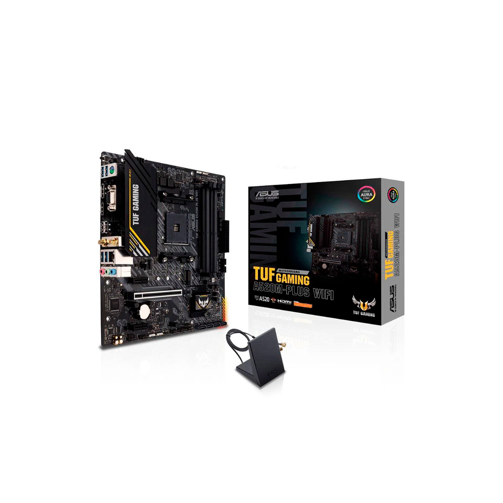 PLACA MADRE ASUS AM4 A520M-PLUS WIFI TUF GAMING V/S/R/HDMI/DP/M2/MATX