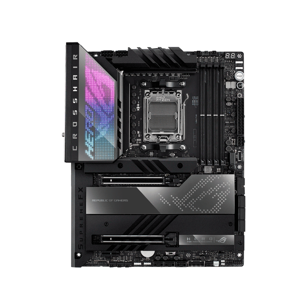 PLACA MADRE ASUS AM5 ROG CROSSHAIR X670E HERO S/R/HDMI/4M2/WIFI/USB3.2/DDR5/ATX/AURA