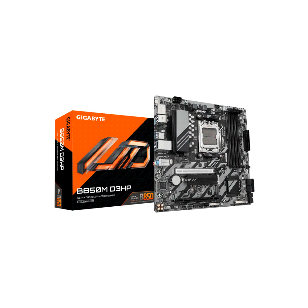 PLACA MADRE GIGABYTE AM5 B850M D3HP DDR5 S/R/HDMI/DP/2M2/USB3.2/MATX