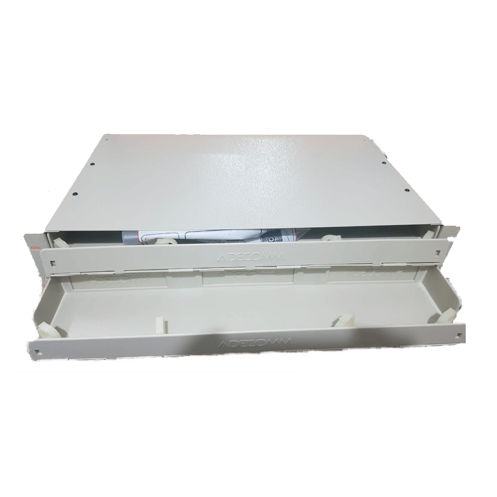 BANDEJA FIBRA O. 48 PELOS 2U 19" P/6 MODULOS LGX ADECOMM