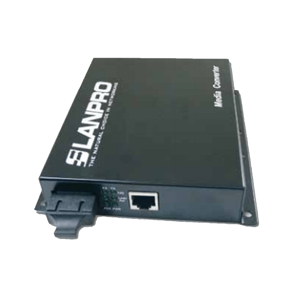 CONVERTIDOR DE FIBRA OPTICA LANPRO SM SC X 20 KMS LP-ICF2100-20