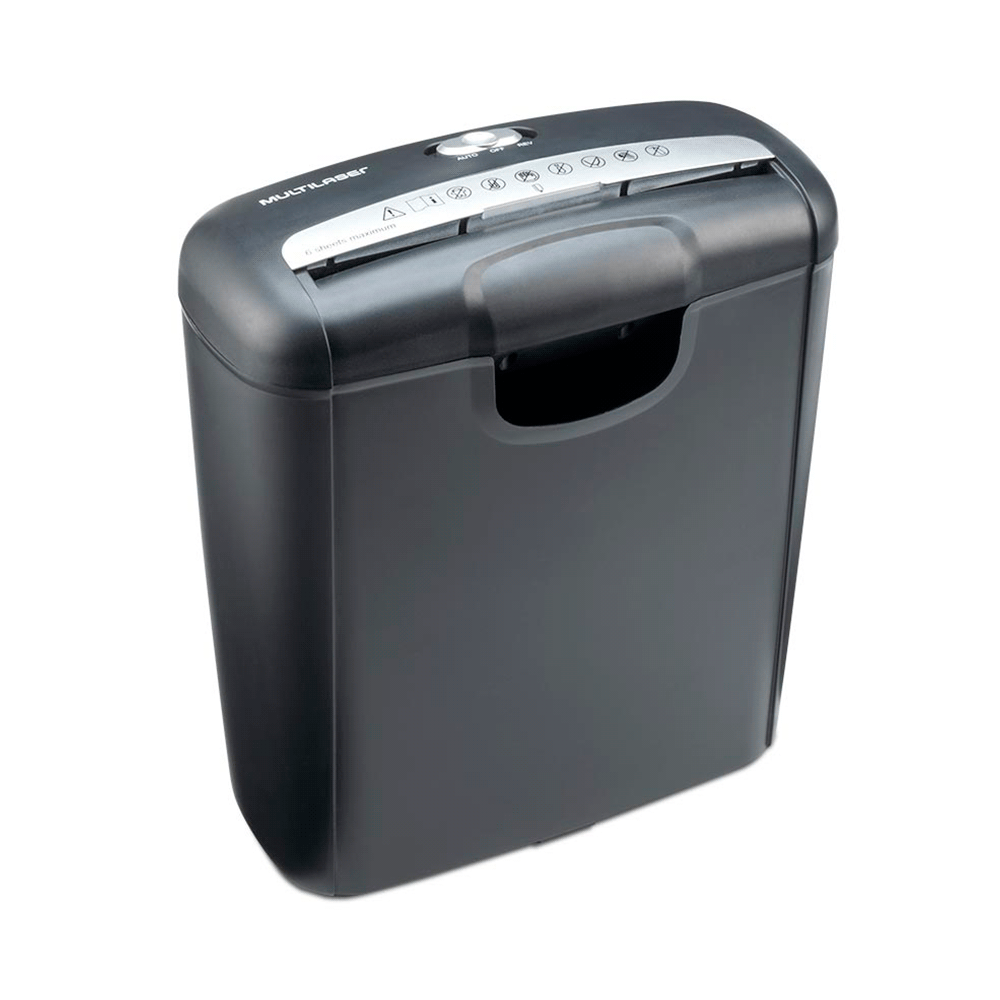 TRITURADORA DE PAPEL MULTILASER OF010EUR 220V 6 HOJAS/10L/NEGRO