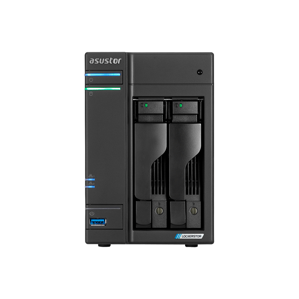 ALMACENAMIENTO NAS ASUSTOR AS6702T V2 QC 2.0/2BAY/4G/4 M.2/2-GBLAN/HDMI/2 USB3.2