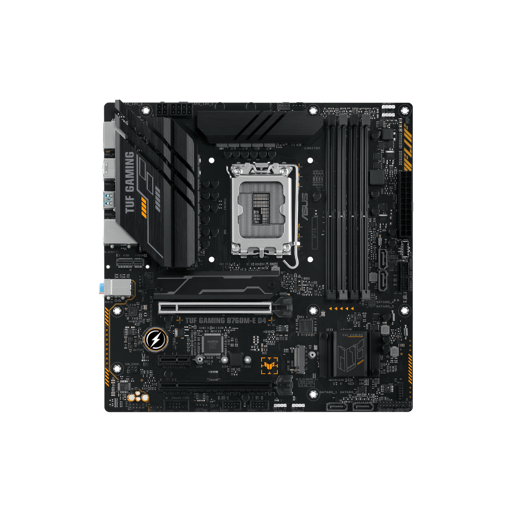 PLACA MADRE ASUS 1700 TUF GAMING B760M-E D4 S/R/HDMI/DP/2M2/USB3.2/MATX