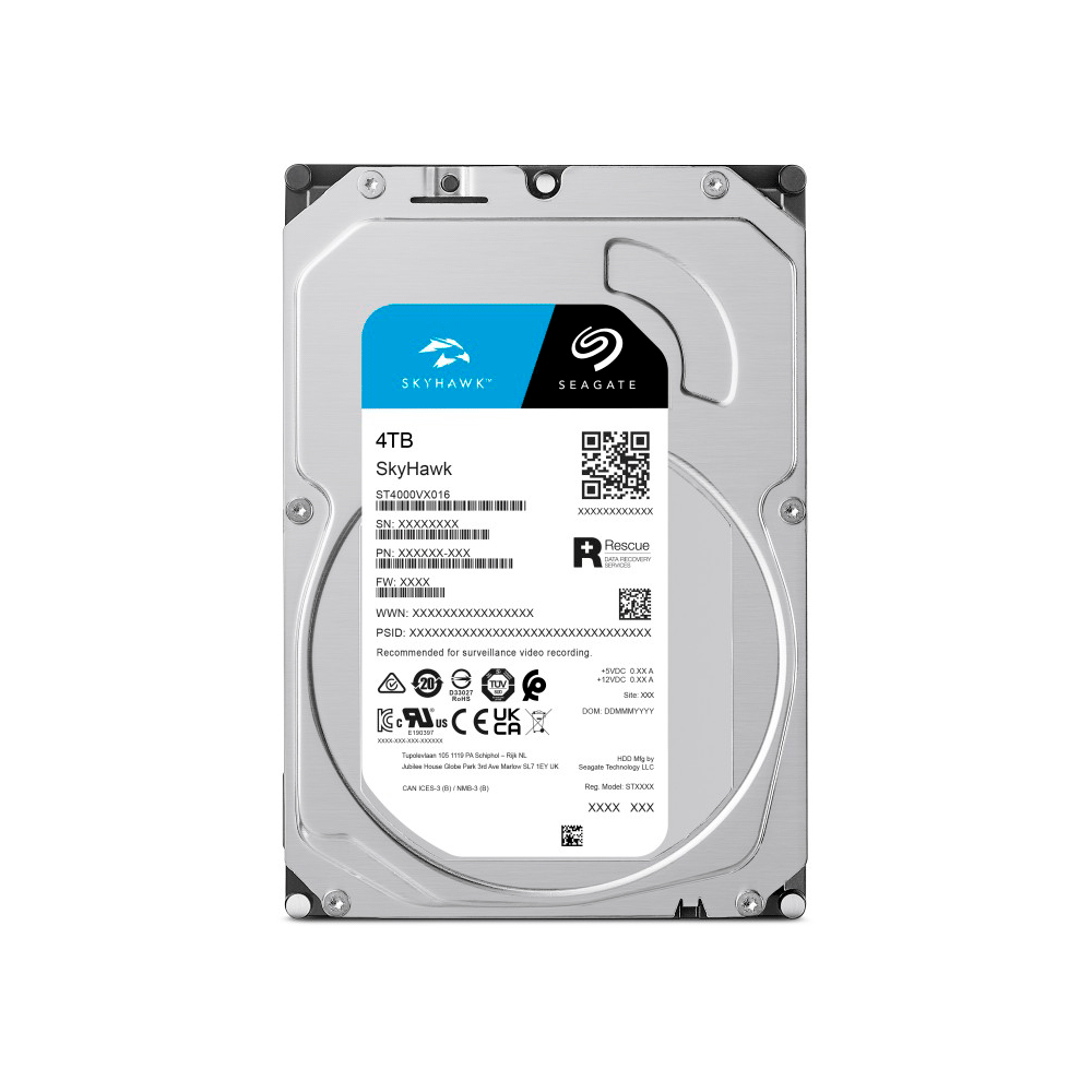 DISCO DURO SATA3 4TB SEAGATE SKYHAWK 5400 256MB ST4000VX016 SURVEILLANCE (GARANTIA BR)