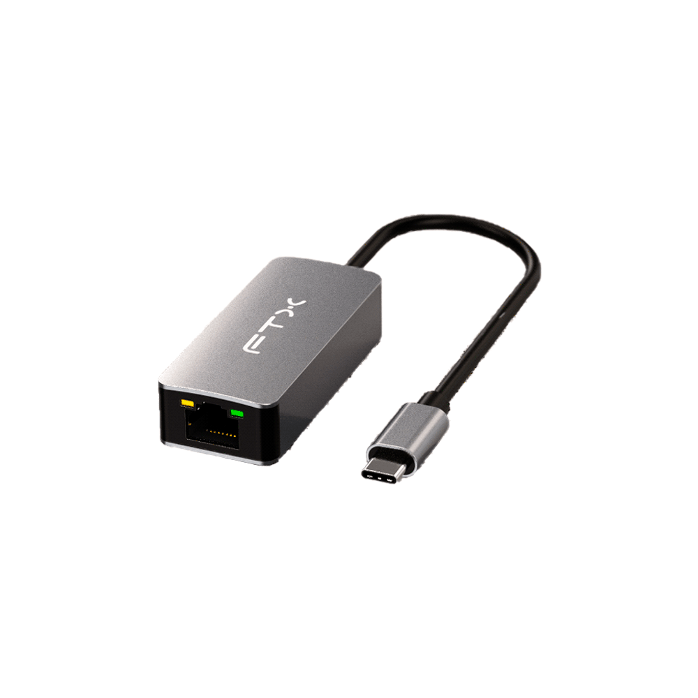 ADAPTADOR USB-C 3.1 - RJ45 M/H FTX-CML2500-AG 2.5GBPS/GRIS