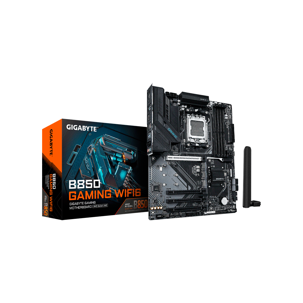 PLACA MADRE GIGABYTE AM5 B850 GAMING WIFI6 DDR5 S/R/HDMI/DP/3M2/USB3.2/ATX