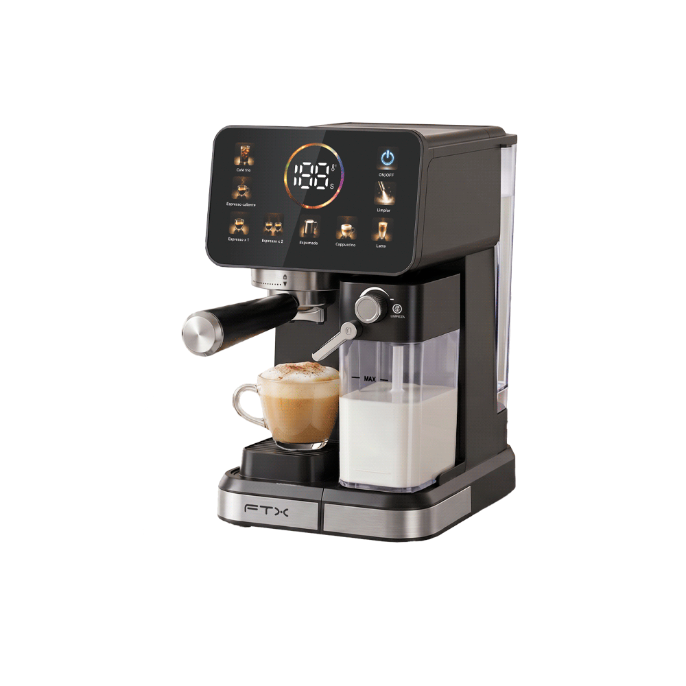 CAFETERA FTX 1 TAZA 1350W 220V LECHE/ESPR/CAPP/NPS/DG C2-20M NEGRO
