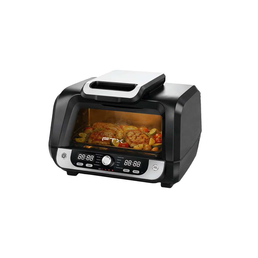 FREIDORA SIN ACEITE 13 EN 1 FTX AF2-10G1 10L 1750W 220V VIDRIO DIGITAL
