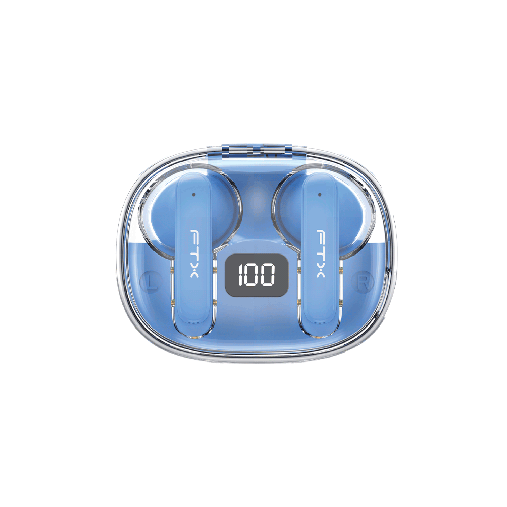 AURICULAR CON MICROFONO FTX E80-BL BT/MIC/ENC/TOUCH/IPX6 AZUL