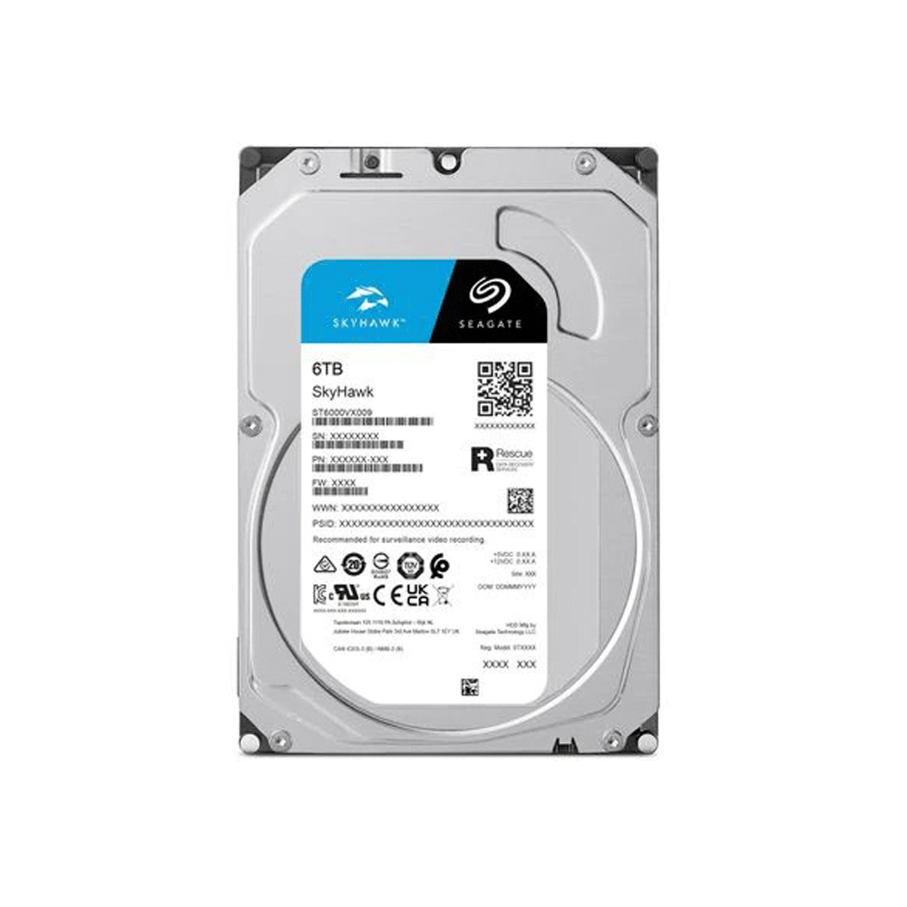 DISCO DURO SATA3 6TB SEAGATE SKYHAWK 5400 256MB ST6000VX009 SURVEILLANCE (GARANTIA BR)