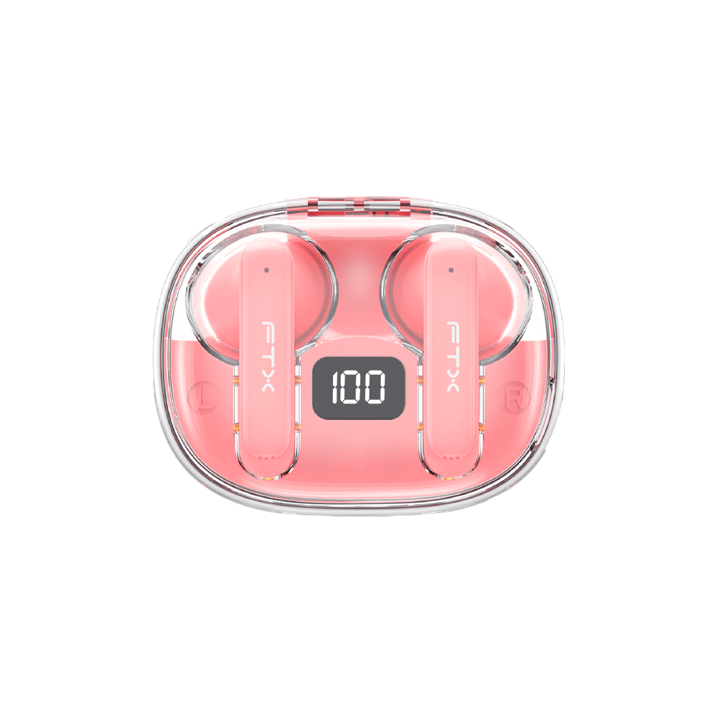 AURICULAR CON MICROFONO FTX E80-PK BT/MIC/ENC/TOUCH/IPX6 ROSA
