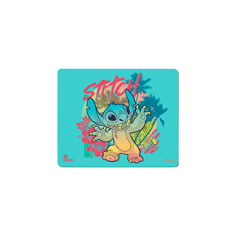 MOUSE PAD XTECH XTA-D100ST-BL 22X18X0.2CM STITCH AZUL
