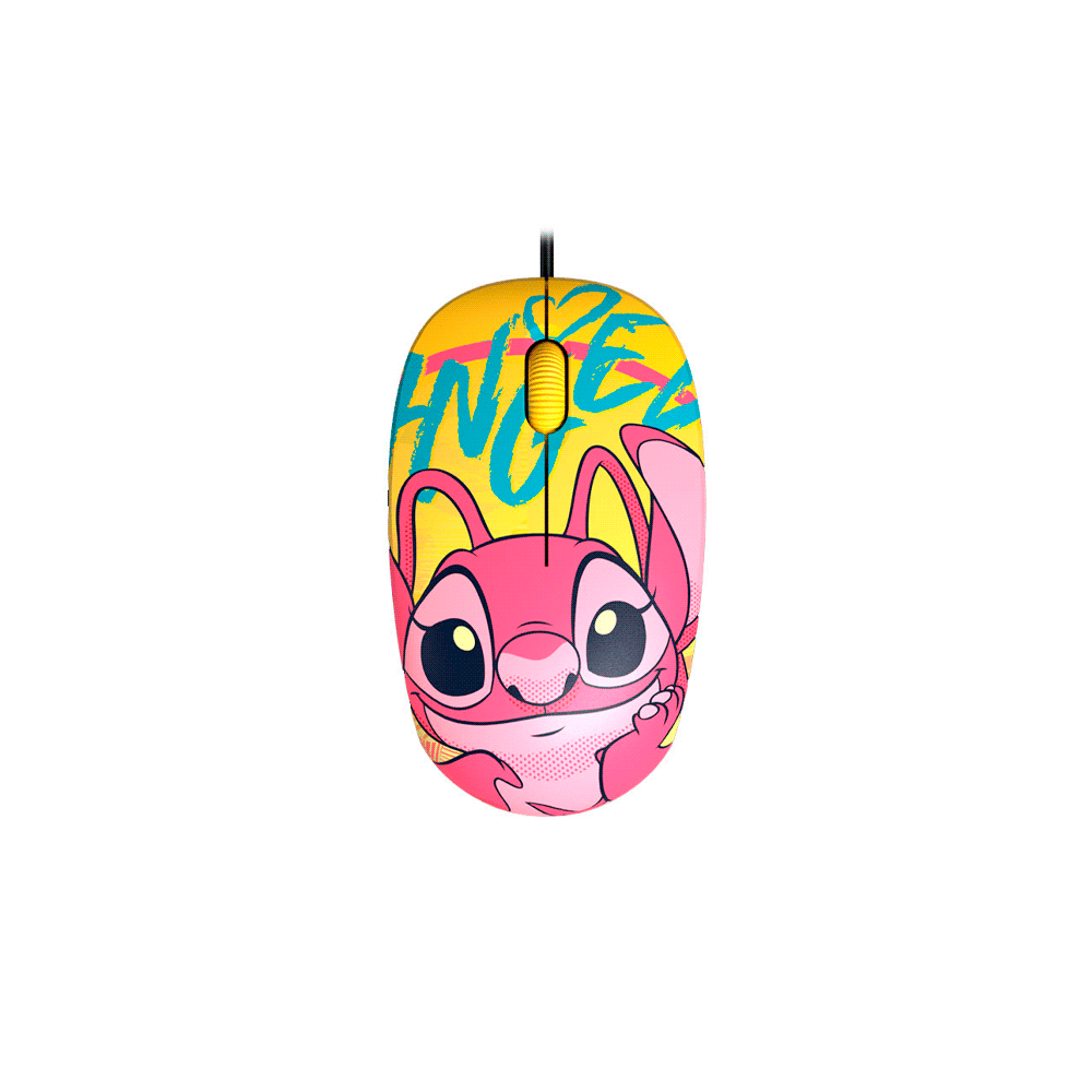 MOUSE XTECH USB XTM-D406ST-YL STITCH 1200DPI/3 BOT/AMARILLO