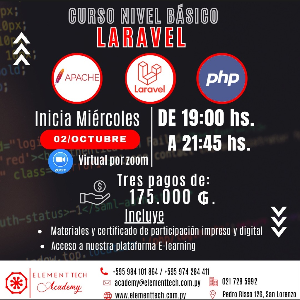 CURSO NIVEL BASICO LARAVEL