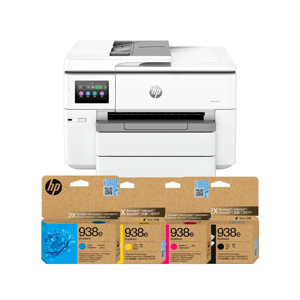 IMP HP OJ PRO 9730 IMP/COP/SCA/USB/RED/WIFI/BIVOLT + 4 TINTAS