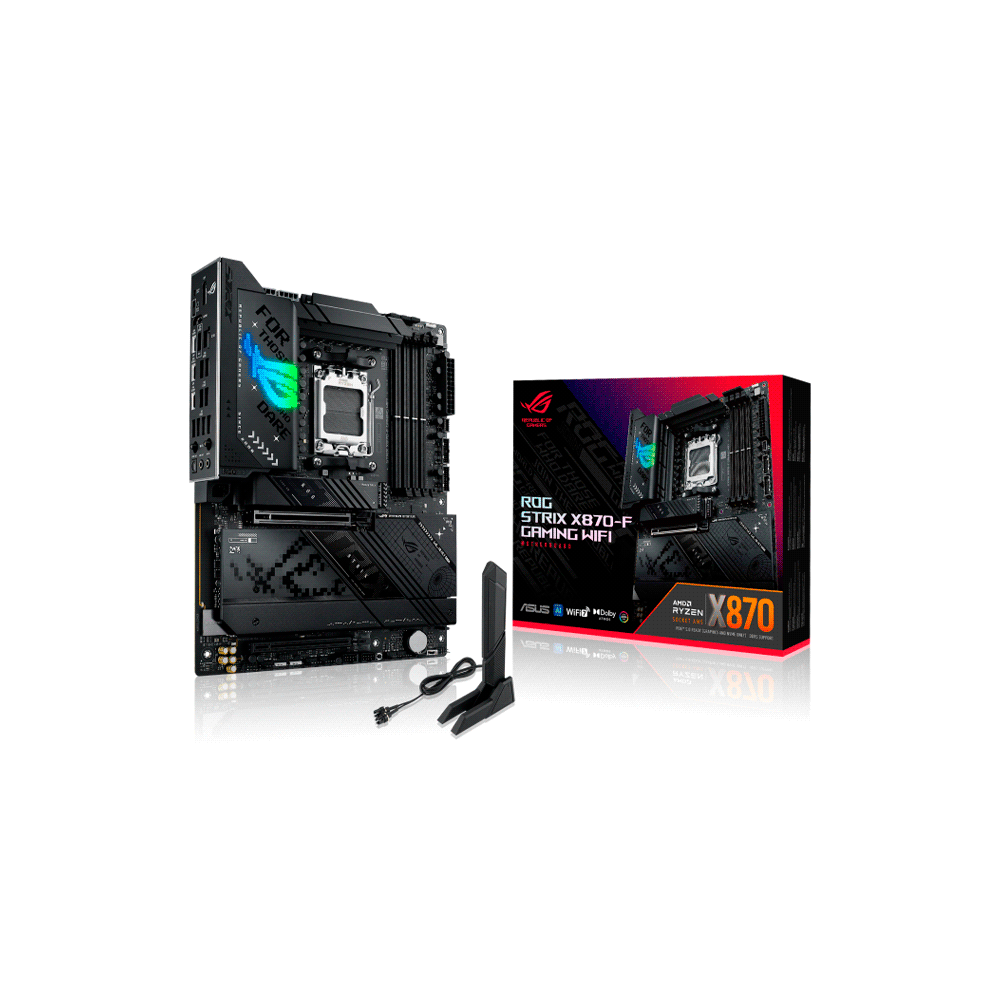 MB AM5 X870-F GAMING WIFI ROG STRIX DDR5 ASUS S/R/HDMI/DP/4M2/USB4/ATX