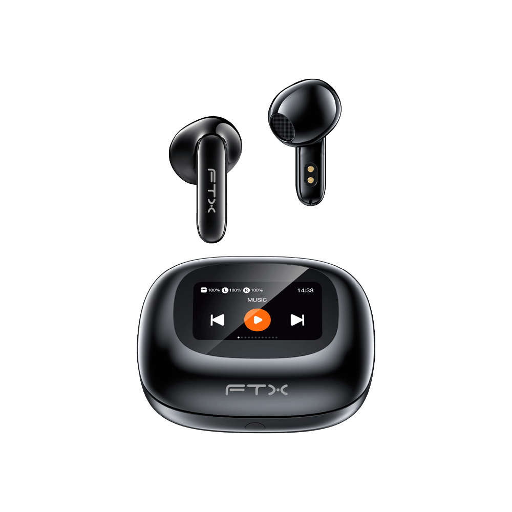 AURICULAR CON MICROFONO FTX E97L-BK BT/MIC/TOUCH/IPX6 NEGRO C/PANT LED