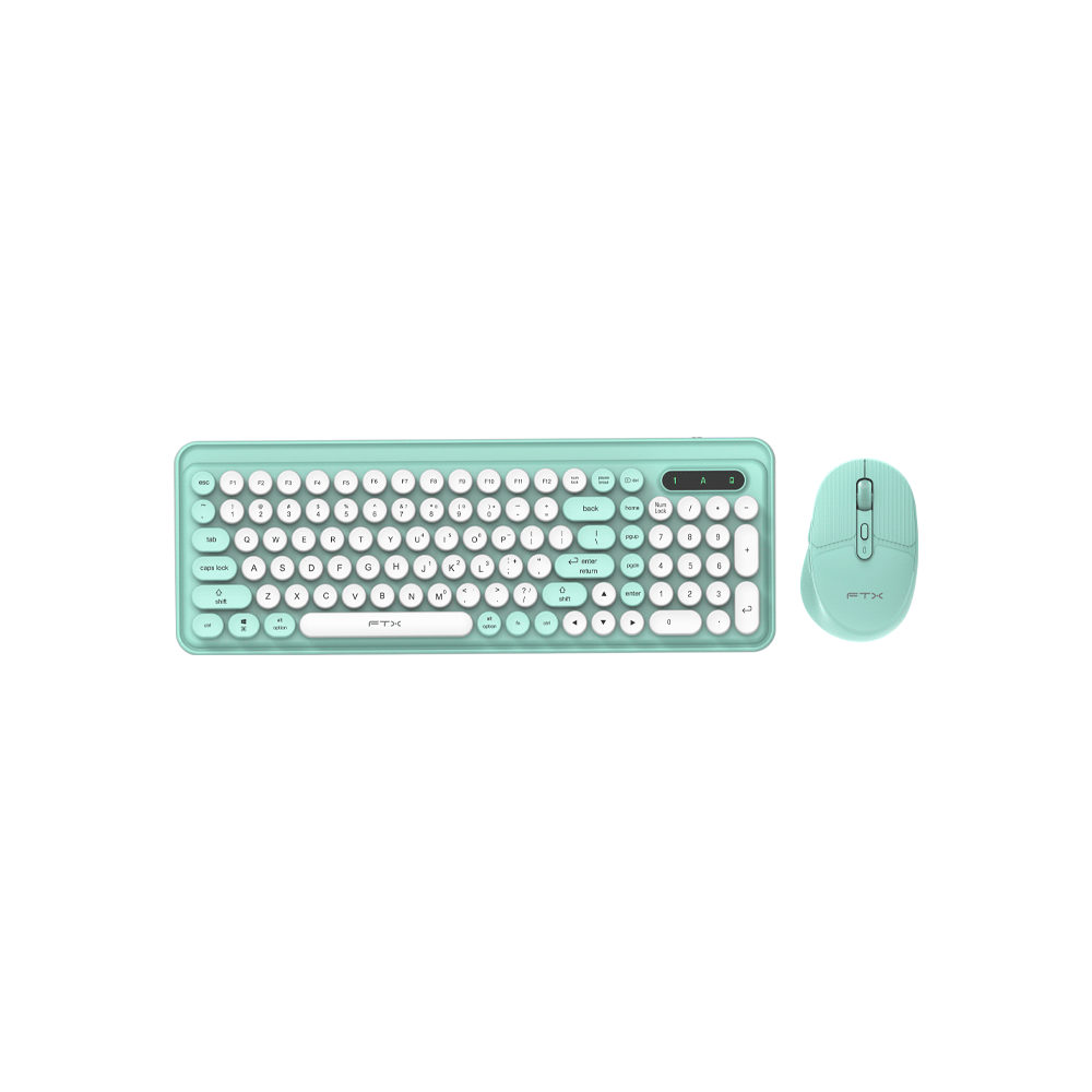 TECLADO + MOUSE FTX WIRELESS DUAL-MODE FTXGK02 POR/VERDE