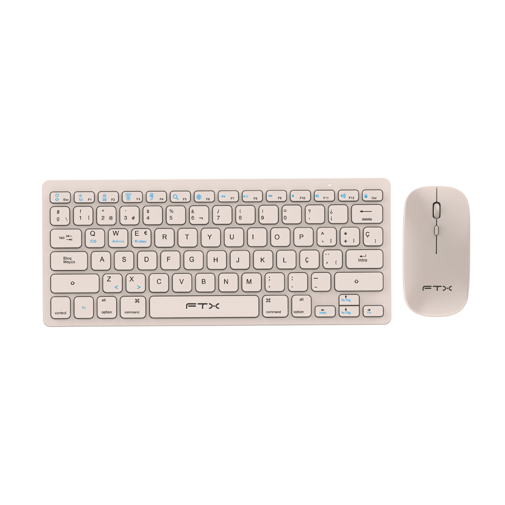 TECLADO + MOUSE FTX WIRELESS FTXGK03 PORT/GOLD