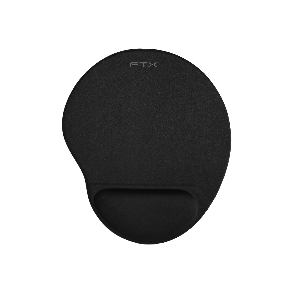 MOUSE PAD FTXMPG01-BK 31X27CM CON APOYO DE MUÑECA GEL NEGRO 032632