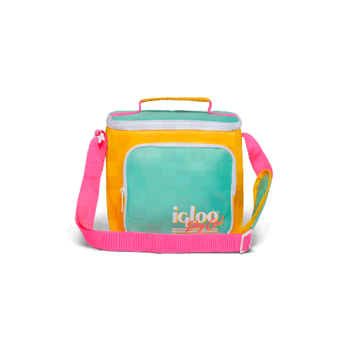 [IGLOO 66061] BOLSA TERMICA IGLOO 9 LATAS VERTICAL LUNCH RETRO AMARILLO 66061