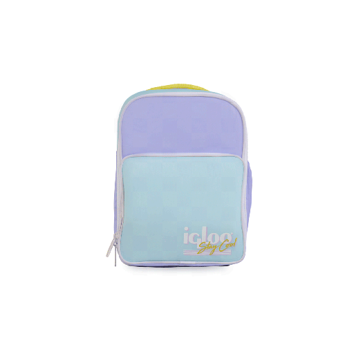[IGLOO 63074] MOCHILA TERMICA IGLOO 12 LATAS RETRO LILA/AMARILLO 63074