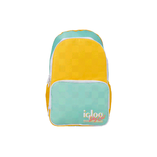 [IGLOO 60967] MOCHILA TERMICA IGLOO 24 LATAS RETRO BACKPACK AMARILLO/VERDE 60967