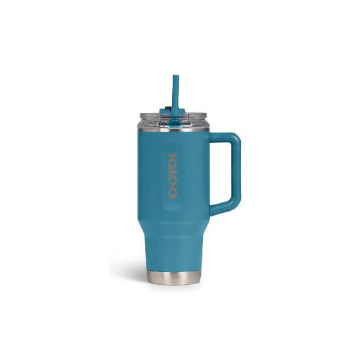 [IGLOO 71223] VASO TERMICO IGLOO 950ML  AZUL MODERNO  C/PAJITA 71223