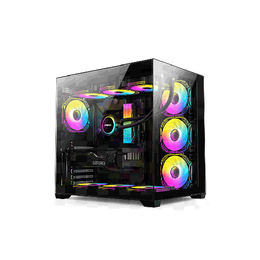 [PCC-G07] GABINETE GAMER FTX PCC-G07 LATERAL FRONTAL TRANSPARENTE 4 FAN ATX/MATX/ITX