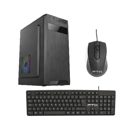 [PCC-5W5SK] GABINETE KIT FTX PCC-5W5SK C/FUENTE 500W MOUSE+TECL/ESP ATX/MATX/ITX