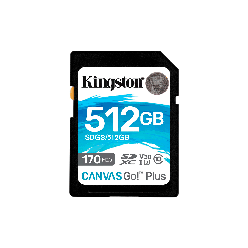 [SDG3/512GB] MEMORIA SD KINGSTON 512GB SDG3/512GB 170/90 CANVAS GO PLUS