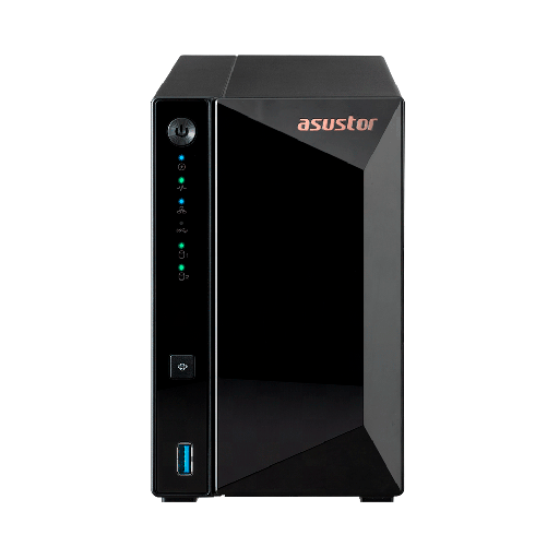 [AS3302T V2] ALMACENAMIENTO NAS ASUSTOR AS3302T V2 QC 1.7/2BAY/2G/1-GBLAN/3 USB3.2