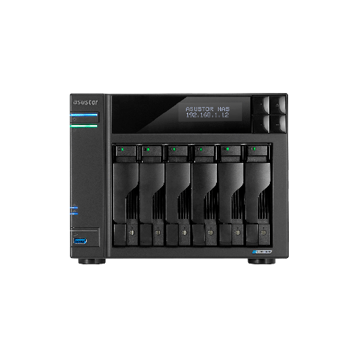 [AS6706T V2] ALMACENAMIENTO NAS ASUSTOR AS6706T V2 QC 2.0/6BAY/8G/4 M.2/2-GBLAN/HDMI/2 USB3.2