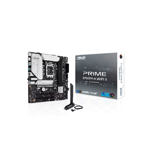[PRIME B760M-A W] PLACA MADRE ASUS 1700 PRIME B760M-A WIFI II DDR5 S/R/HDMI/DP/2M2/USB3.2/MATX