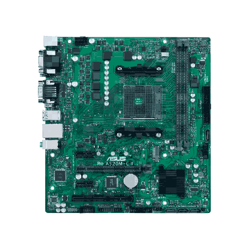 [A520M-C II/CSM] PLACA MADRE ASUS AM4 A520M-C II/CSM PRO V/S/R/HDMI/DP/M.2/DDR4/USB3.2/MATX