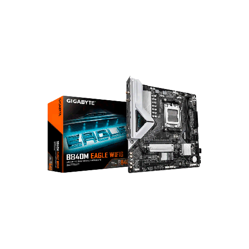 [B840M EAGLE WIF] PLACA MADRE GIGABYTE AM5 B840M EAGLE WIFI6 DDR5 S/R/HDMI/DP/2M2/USB3.2/MATX