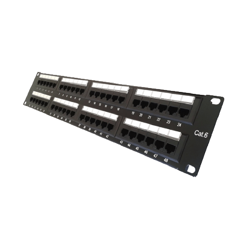 [2852] PANEL DE CONEXION (1375015-2) 48 PUERTOS CAT.6 AMP