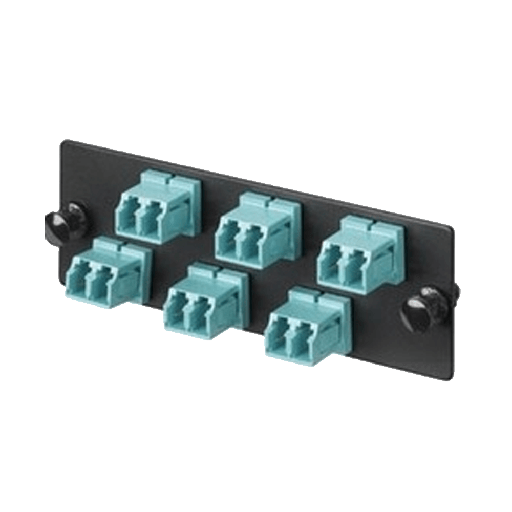 [8280] PANEL FRENTE 06 ADAP.DUPLEX LC MM BAND.12P LANPRO