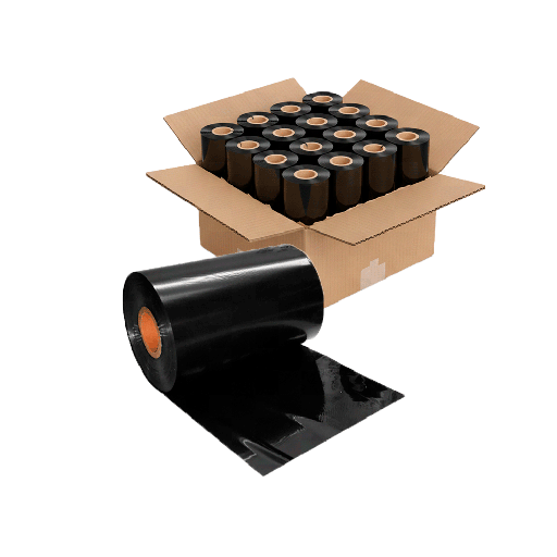 [FTX RBBK110300] RIBBON FTX PARA ETIQUETA DE 4" 110MM X 300M CERA POR 20 UNIDADES RBBK110300