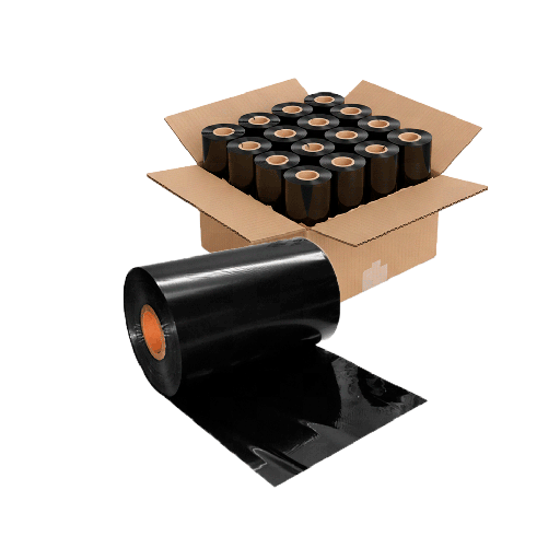 [FTX RBBK110450] RIBBON FTX PARA ETIQUETA DE 4" 110MM X 450M CERA POR 15 UNIDADES RBBK110450