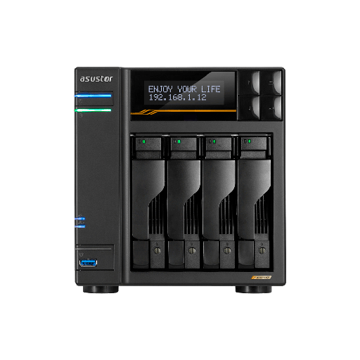 [AS6804T] ALMACENAMIENTO NAS ASUSTOR AS6804T QC 2.3/4BAY/16G/4-GBLAN/4 M.2/2USB4/3 USB3.2